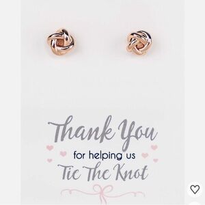 Amazon Rose Gold Knot Earrings